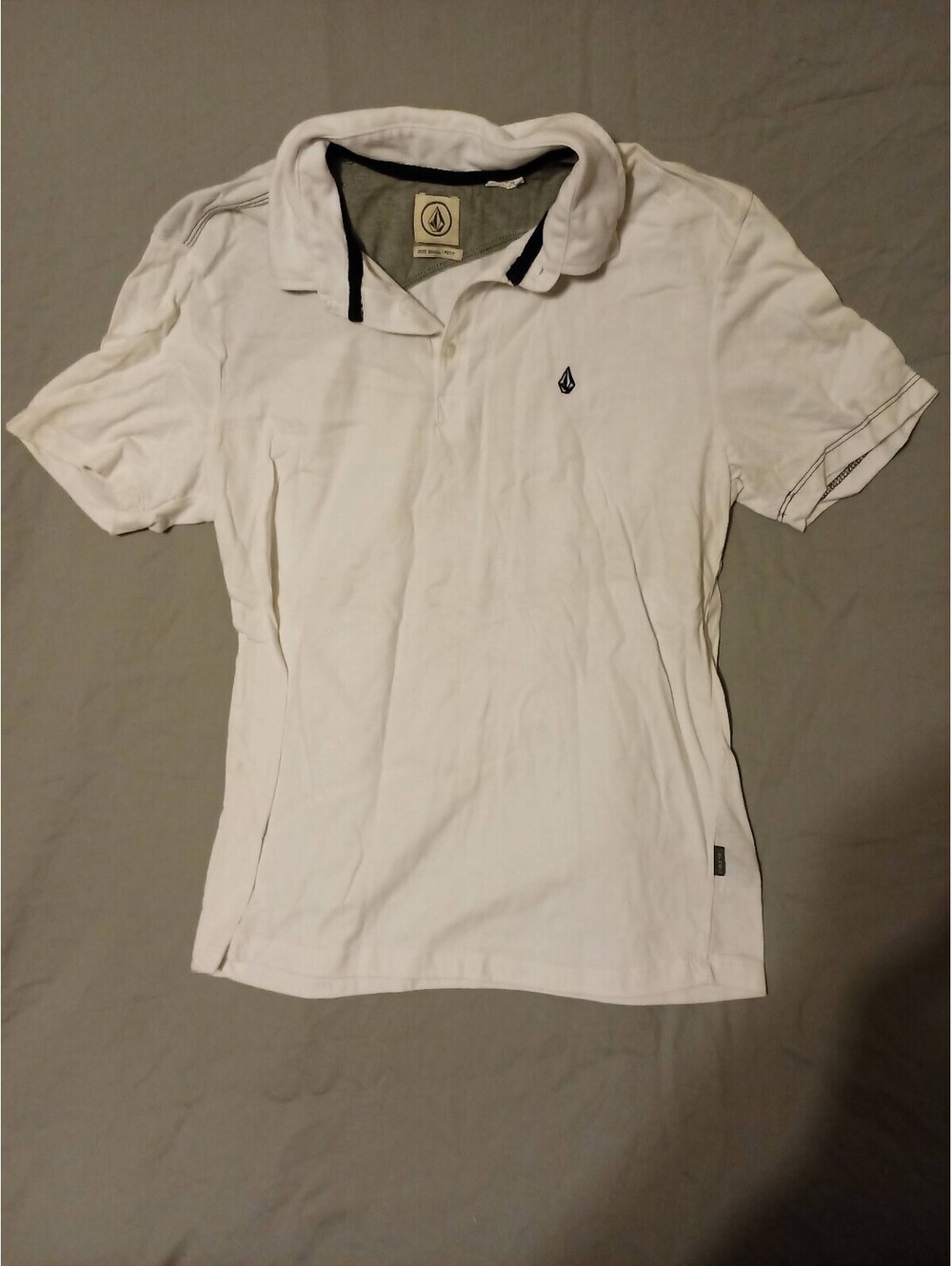 White Volcom Polo - Size Small